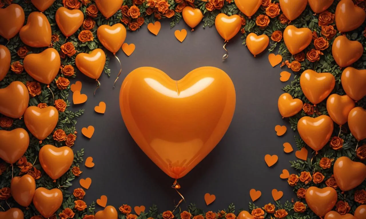 Co znamená oranžové srdce
